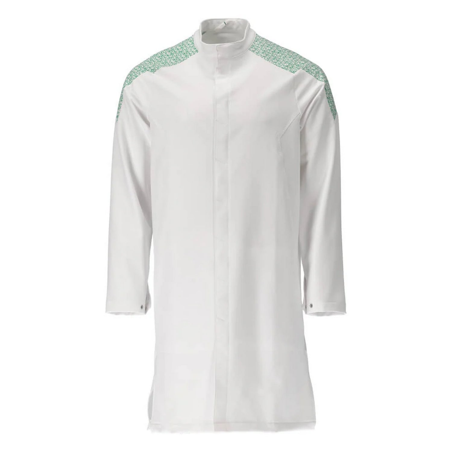 White-Grass Green - Front - Mascot Mens Smock Food & Care Full Apron