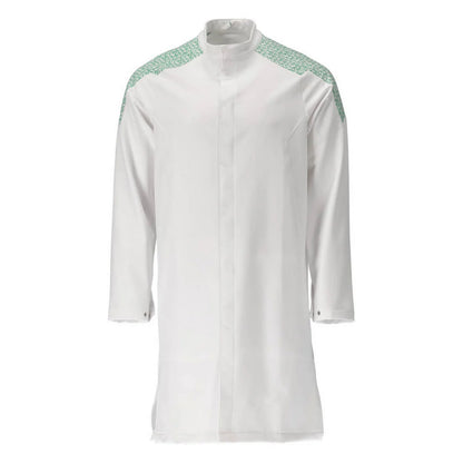 White-Grass Green - Front - Mascot Mens Smock Food & Care Full Apron