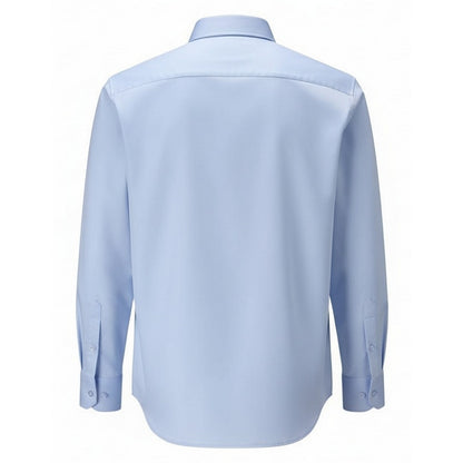 Light Blue - Back - Mascot Mens Frontline Poplin Classic Shirt