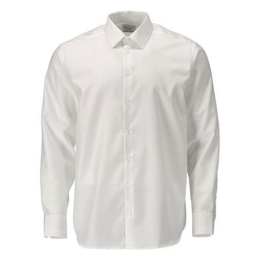 White - Front - Mascot Mens Frontline Poplin Classic Shirt
