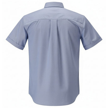 Light Blue - Back - Mascot Mens Frontline Oxford Short-Sleeved Shirt