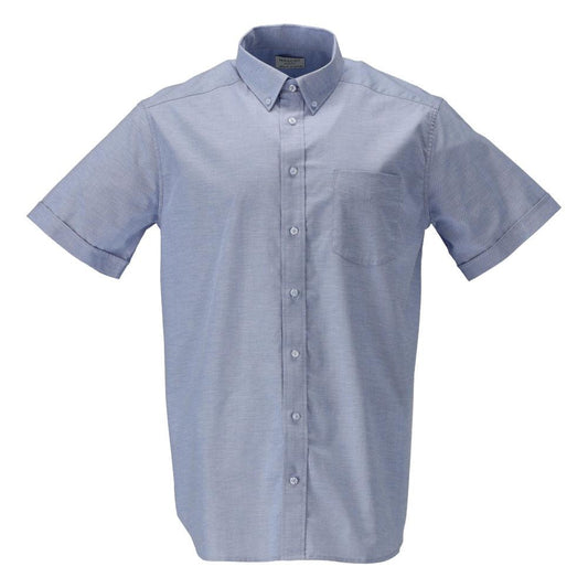 Light Blue - Front - Mascot Mens Frontline Oxford Short-Sleeved Shirt