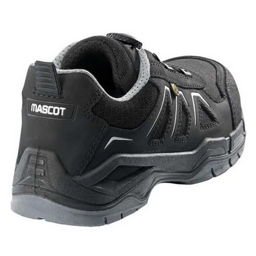 Black - Back - Mascot Mens Footwear Fit Manaslu Nubuck Safety Shoes
