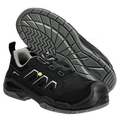 Black - Lifestyle - Mascot Mens Footwear Fit Manaslu Nubuck Safety Shoes