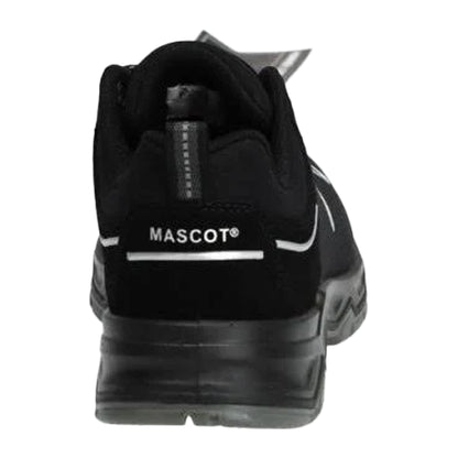 Black-Silver - Back - Mascot Unisex Adult Footwear Flex Lace Up Safety Shoes