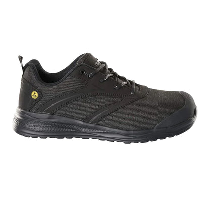 Black - Side - Mascot Mens Footwear Carbon Leather Safety Shoes