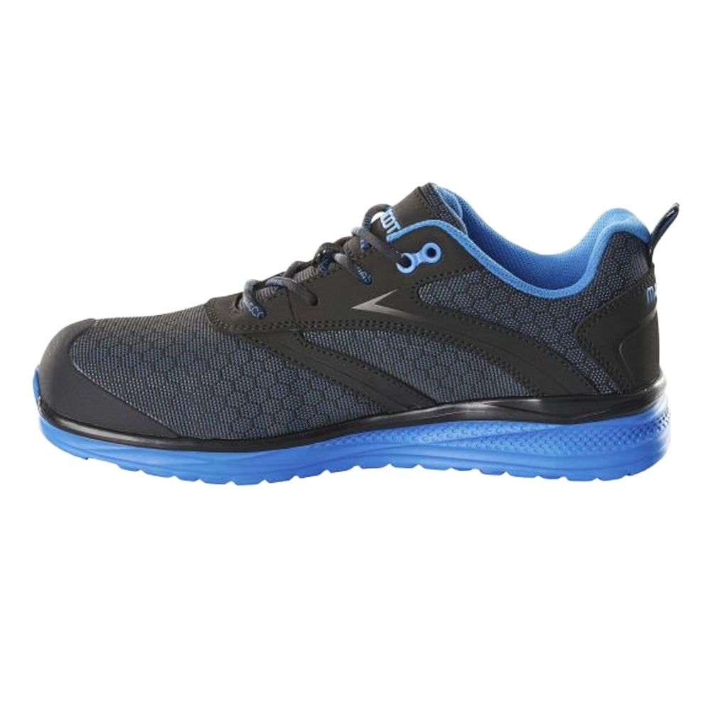 Black-Royal Blue - Back - Mascot Mens Footwear Carbon Leather Safety Shoes