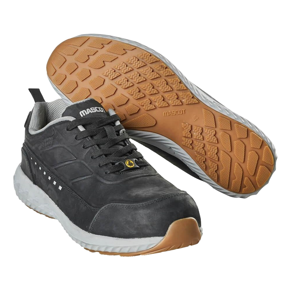 Black - Lifestyle - Mascot Mens Footwear Move Nubuck Lace Up Safety Shoes