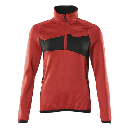 Traffic Red-Black - Front - Mascot Womens-Ladies Accelerate Fleece Jacket