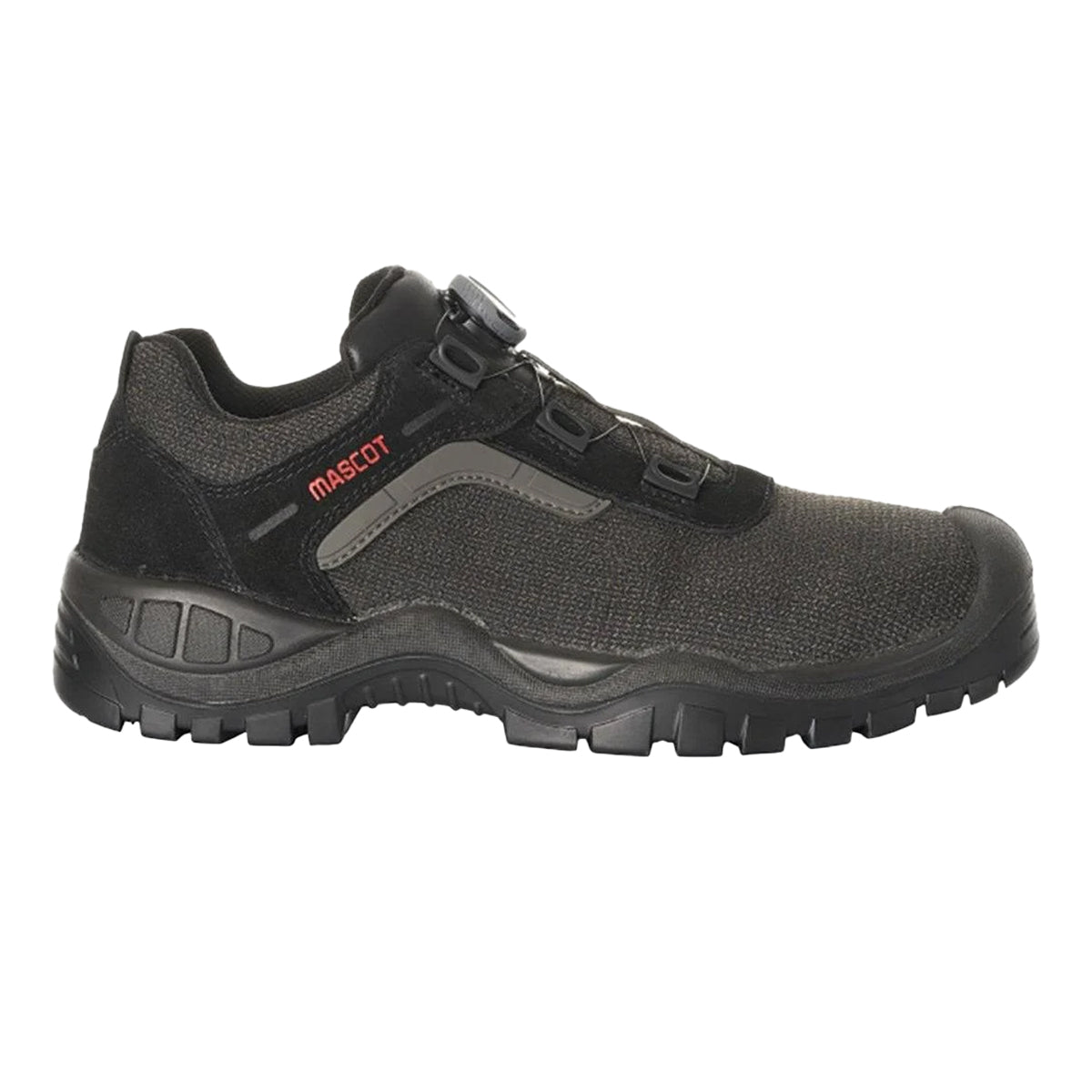 Black - Side - Mascot Mens Footwear Industry Cordura Safety Shoes