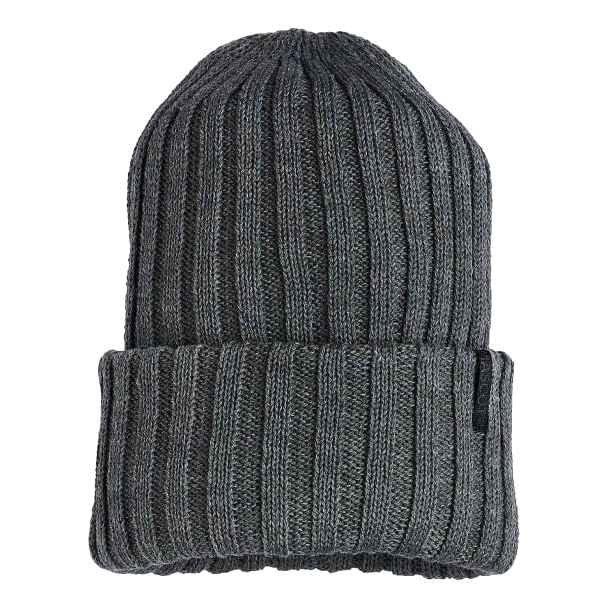 Anthracite-Dark Anthracite - Front - Mascot Unisex Adult Complete Knitted Turned Up Cuff Beanie