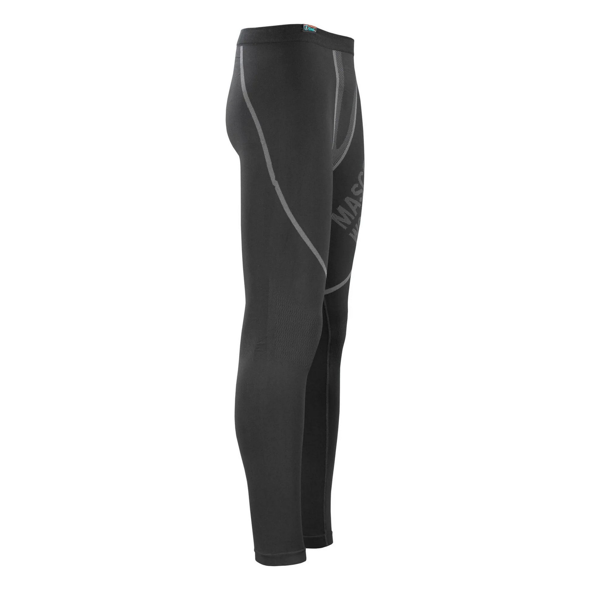 Black - Back - Mascot Mens Crossover Moss Thermal Base Layer Bottoms