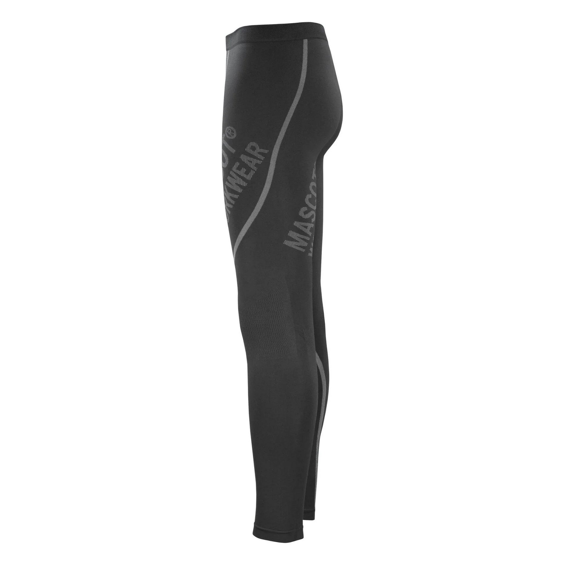 Black - Side - Mascot Mens Crossover Moss Thermal Base Layer Bottoms