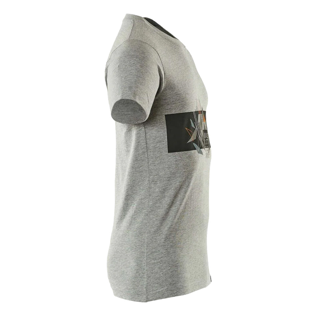 Grey-Hi Vis Orange - Back - Mascot Mens Accelerate Safe Round Neck T-Shirt