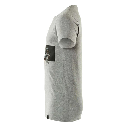 Grey-Hi Vis Orange - Side - Mascot Mens Accelerate Safe Round Neck T-Shirt