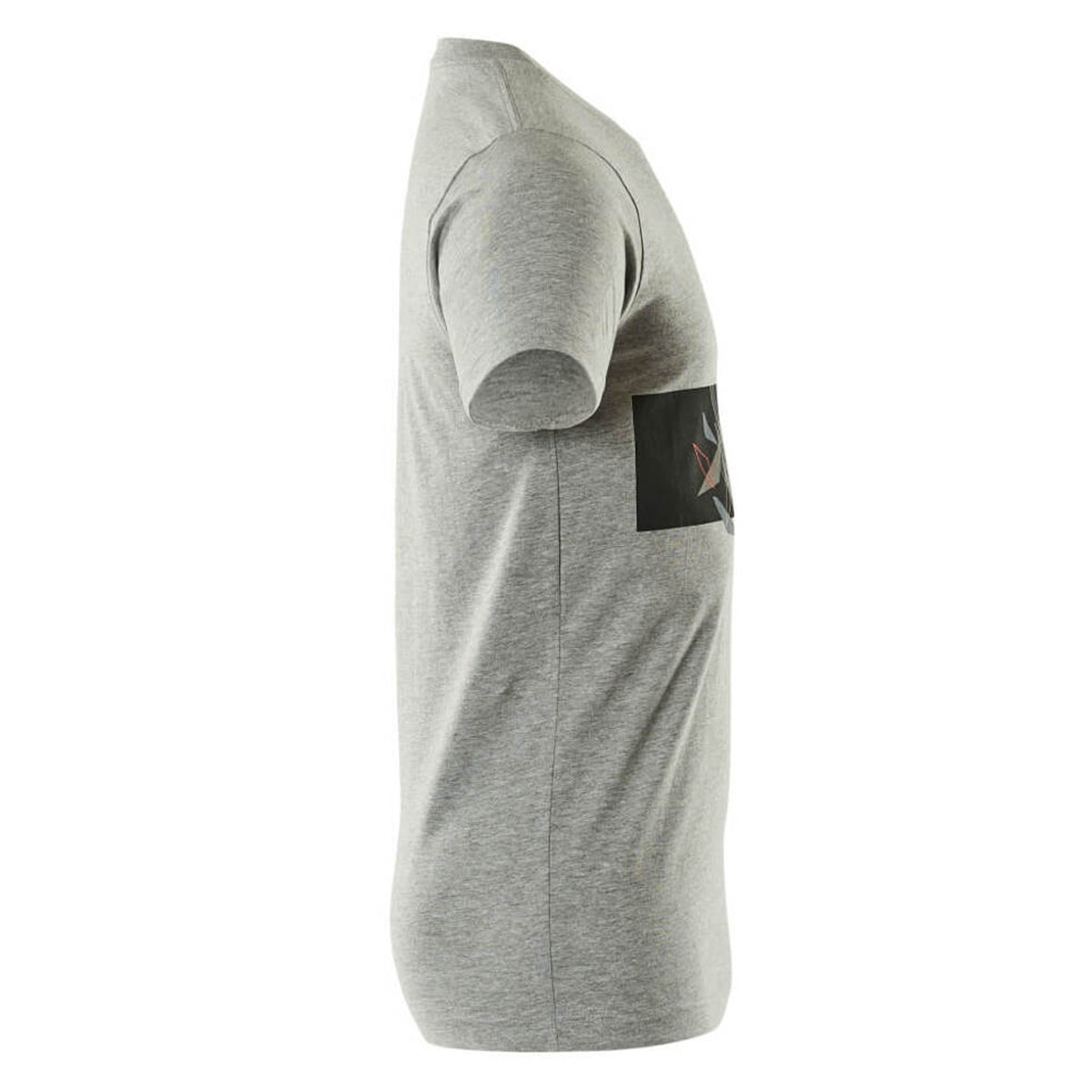 Grey-Hi Vis Red - Side - Mascot Mens Accelerate Safe Round Neck T-Shirt