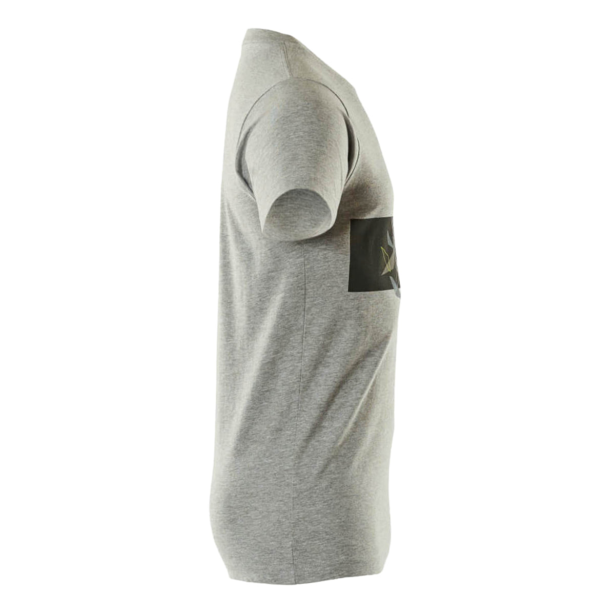 Grey-Hi Vis Yellow - Side - Mascot Mens Accelerate Safe Round Neck T-Shirt