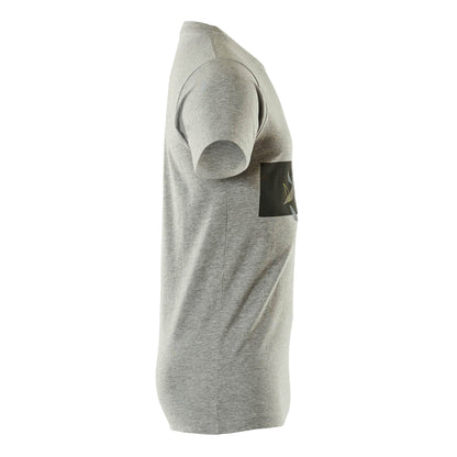 Grey-Hi Vis Yellow - Side - Mascot Mens Accelerate Safe Round Neck T-Shirt