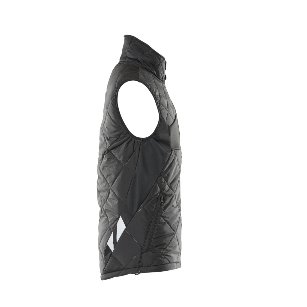 Black - Side - Mascot Mens Accelerate Plain Winter Gilet