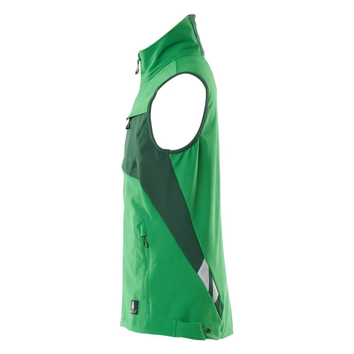 Grass Green-Green - Lifestyle - Mascot Mens Accelerate Two Tone 4 Way Stretch Lightweight Gilet