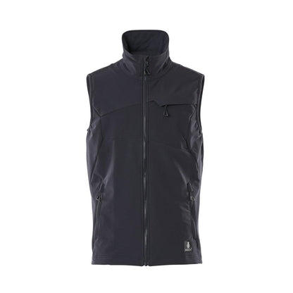Dark Navy - Front - Mascot Mens Accelerate Two Tone 4 Way Stretch Lightweight Gilet