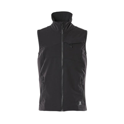 Black - Front - Mascot Mens Accelerate Two Tone 4 Way Stretch Lightweight Gilet