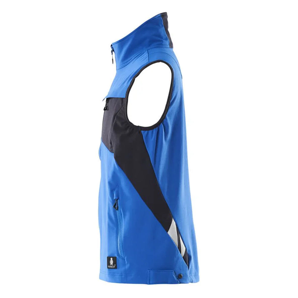 Azure Blue-Dark Navy - Lifestyle - Mascot Mens Accelerate Two Tone 4 Way Stretch Lightweight Gilet