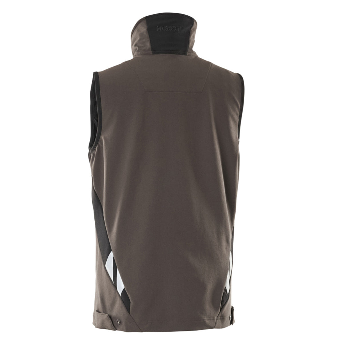 Dark Anthracite-Black - Back - Mascot Mens Accelerate Two Tone 4 Way Stretch Lightweight Gilet