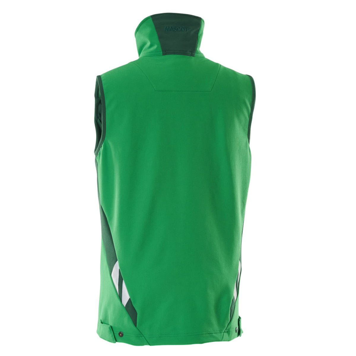 Grass Green-Green - Back - Mascot Mens Accelerate Two Tone 4 Way Stretch Lightweight Gilet