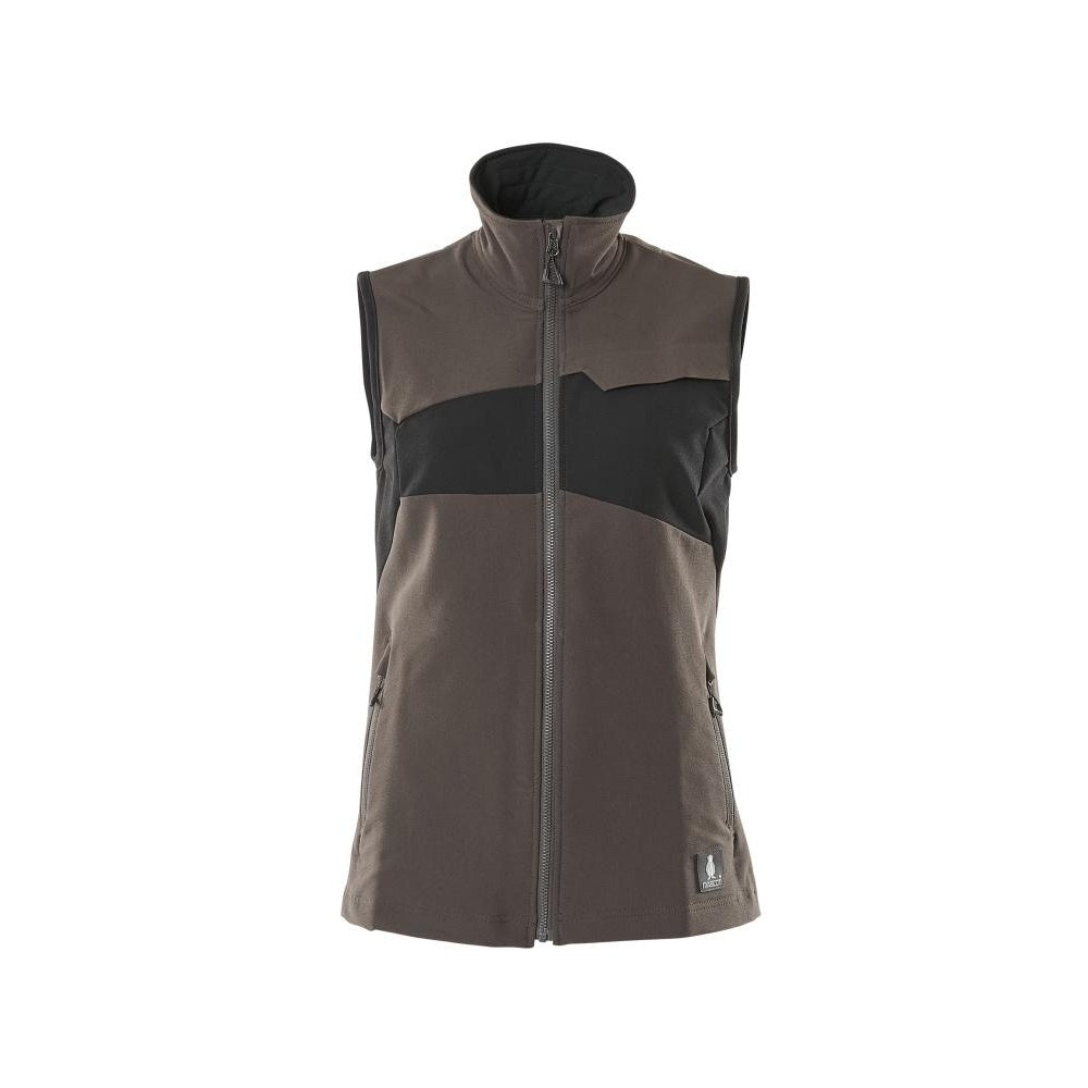 Dark Anthracite-Black - Front - Mascot Womens-Ladies Accelerate Stretch Lightweight Gilet