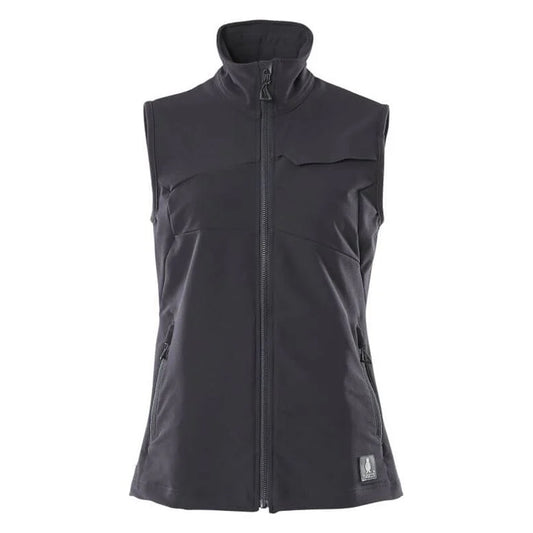 Dark Navy - Front - Mascot Womens-Ladies Accelerate Stretch Lightweight Gilet
