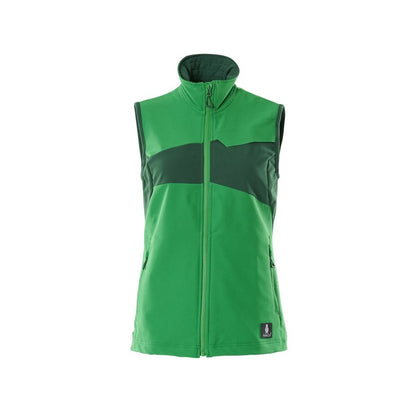 Grass Green-Green - Front - Mascot Womens-Ladies Accelerate Stretch Lightweight Gilet