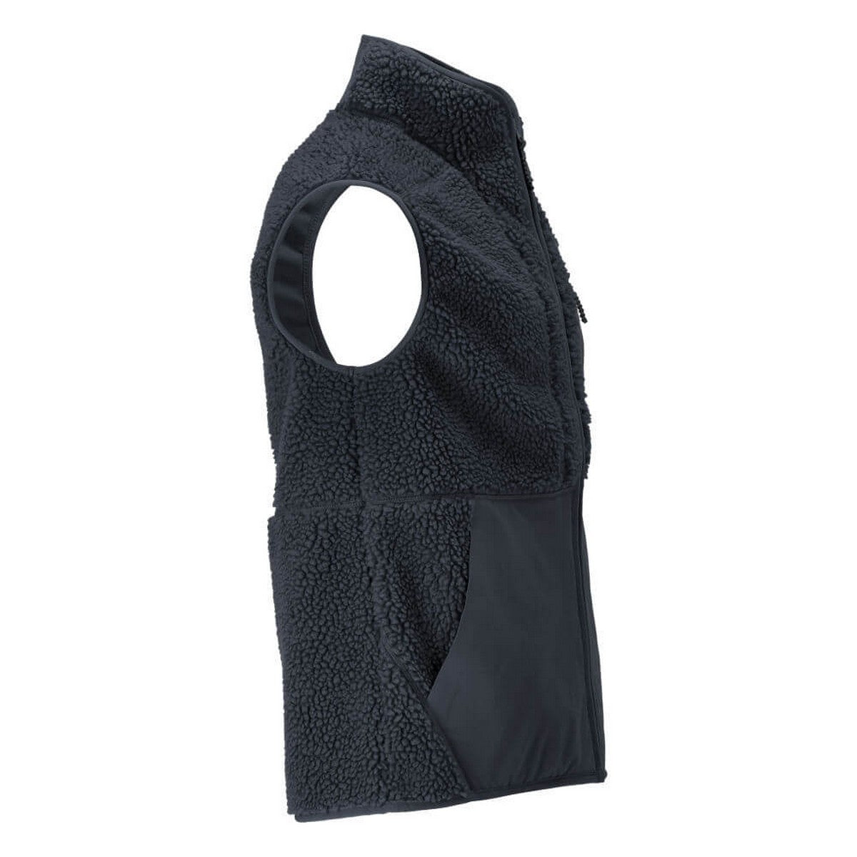 Dark Navy - Back - Mascot Mens Customised Pile Zipped Gilet