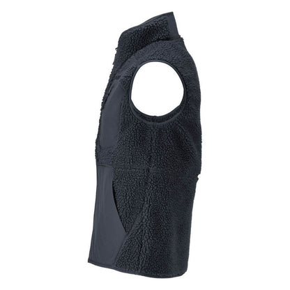 Dark Navy - Side - Mascot Mens Customised Pile Zipped Gilet