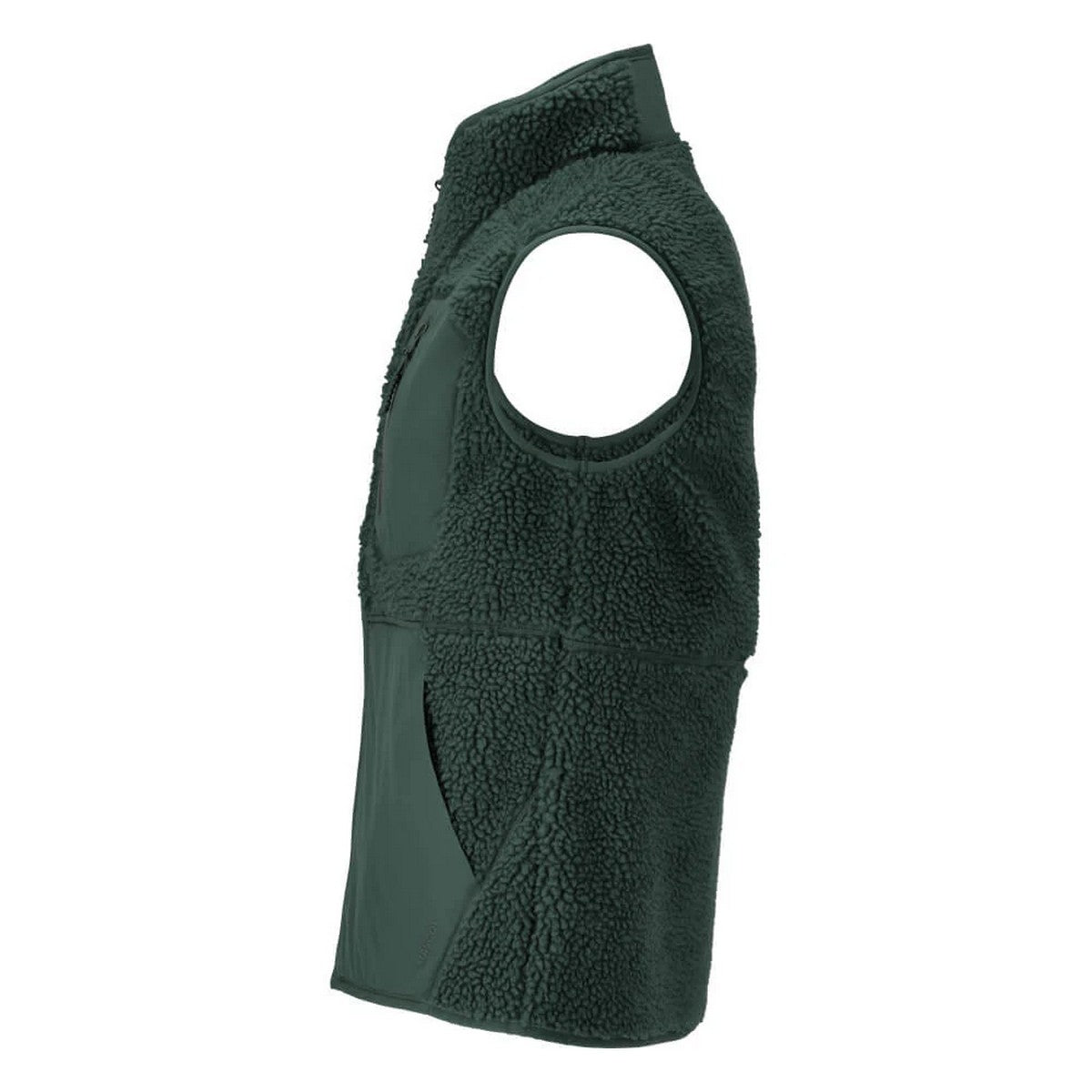 Forest Green - Side - Mascot Mens Customised Pile Zipped Gilet