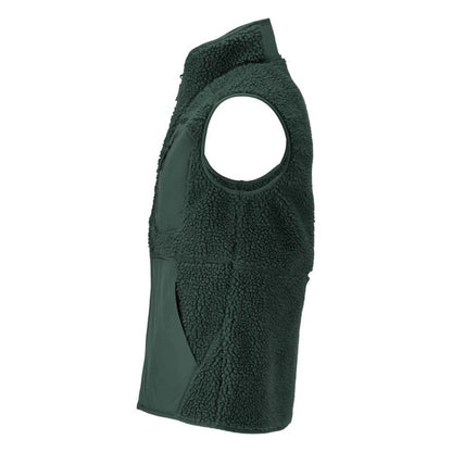 Forest Green - Side - Mascot Mens Customised Pile Zipped Gilet