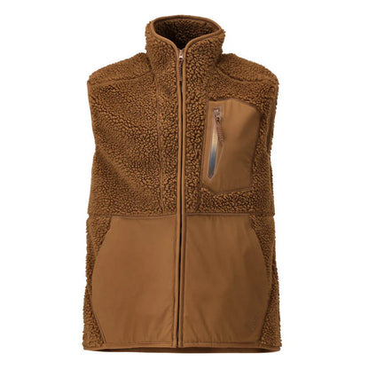 Nut Brown - Front - Mascot Mens Customised Pile Zipped Gilet