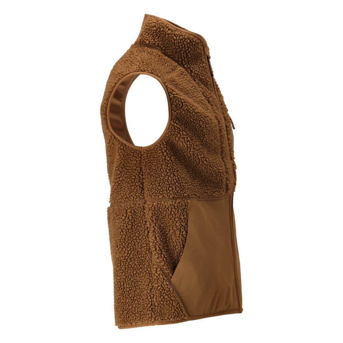Nut Brown - Back - Mascot Mens Customised Pile Zipped Gilet