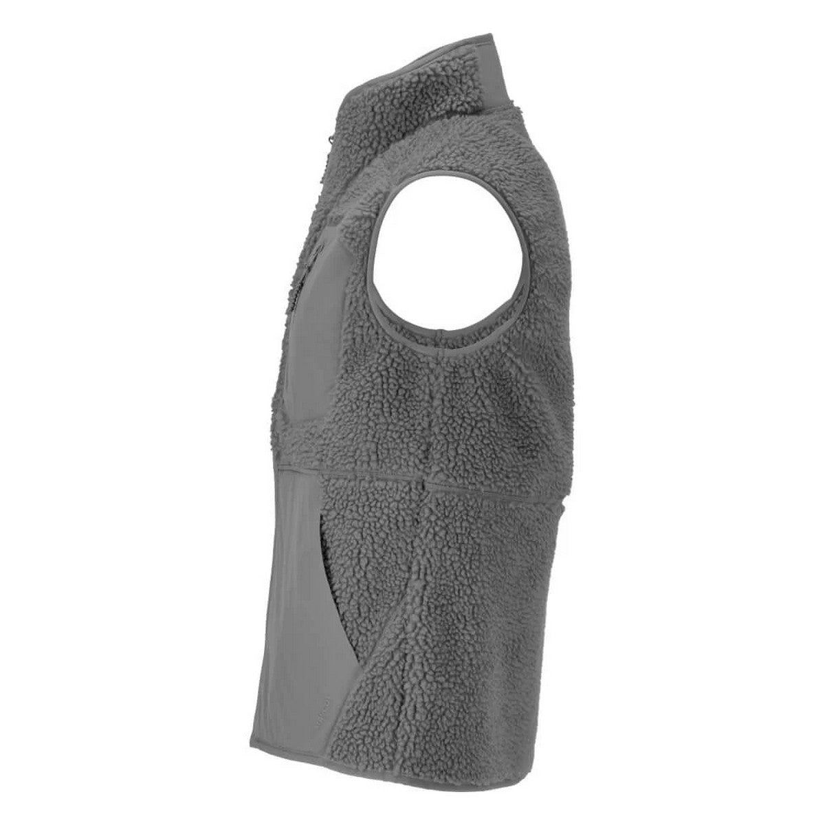 Stone Grey - Side - Mascot Mens Customised Pile Zipped Gilet