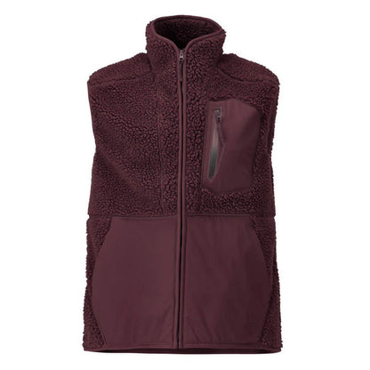 Bordeaux - Front - Mascot Mens Customised Pile Zipped Gilet