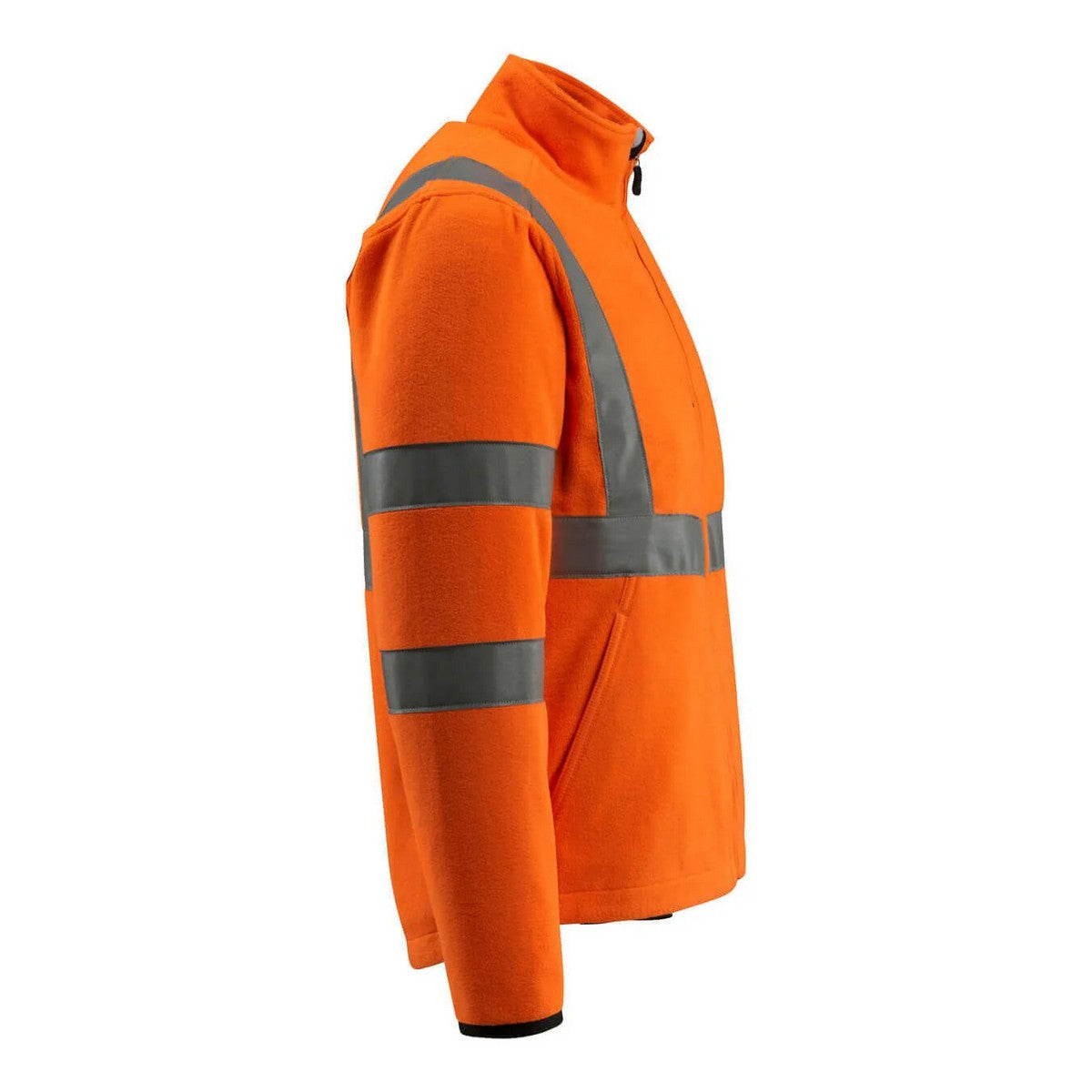 Hi Vis Orange - Back - Mascot Mens Safe Light Mildura High-Vis Fleece Jacket