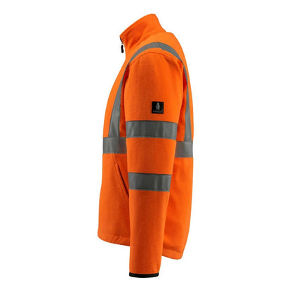 Hi Vis Orange - Side - Mascot Mens Safe Light Mildura High-Vis Fleece Jacket