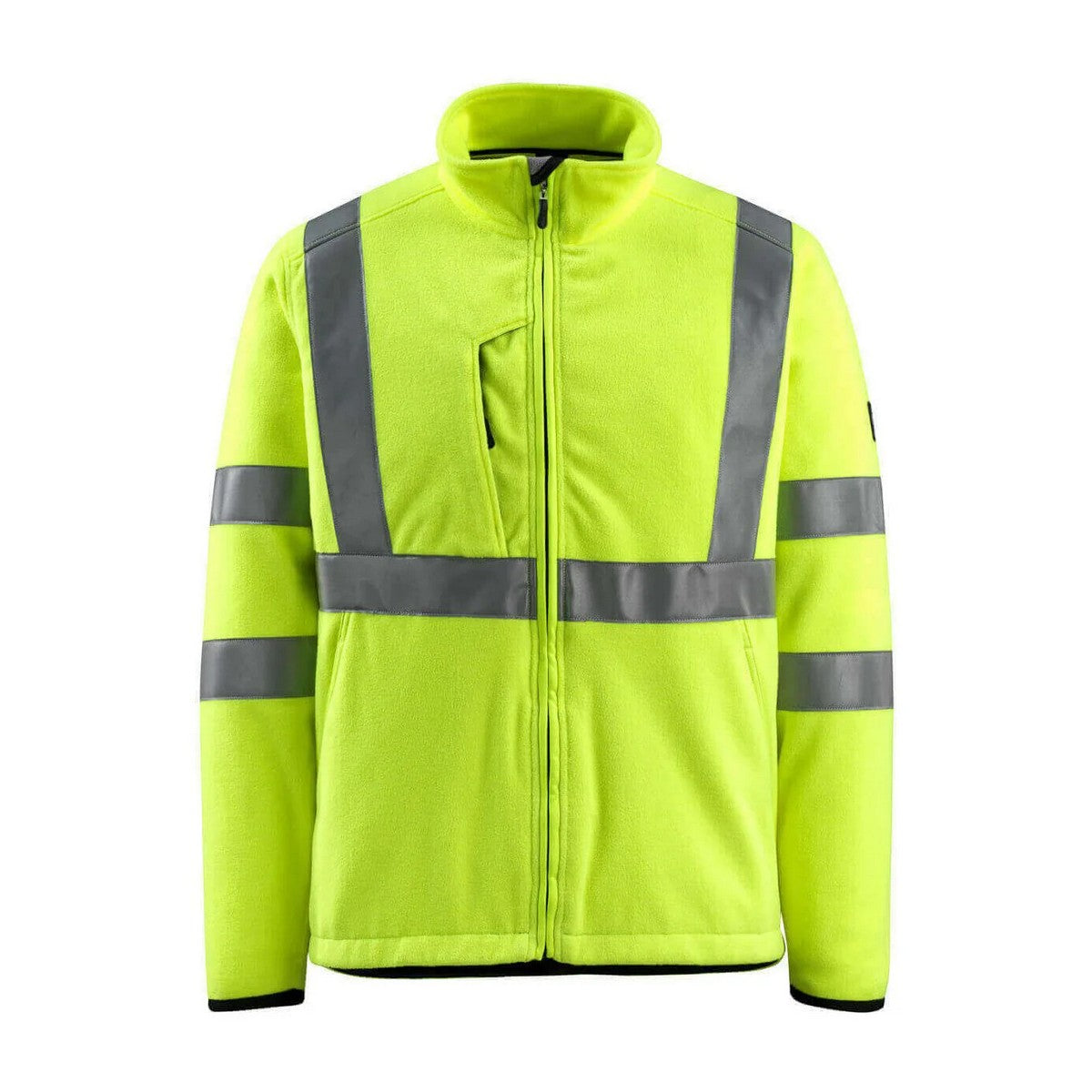 Hi Vis Yellow - Front - Mascot Mens Safe Light Mildura High-Vis Fleece Jacket