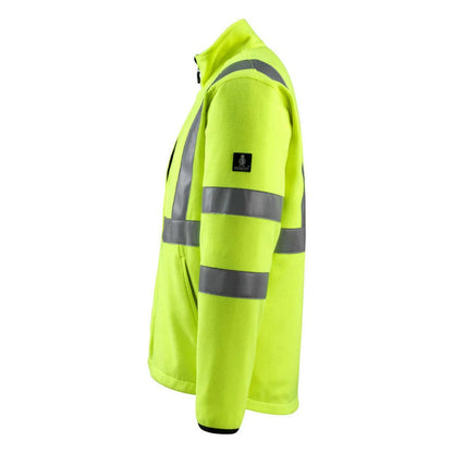 Hi Vis Yellow - Side - Mascot Mens Safe Light Mildura High-Vis Fleece Jacket