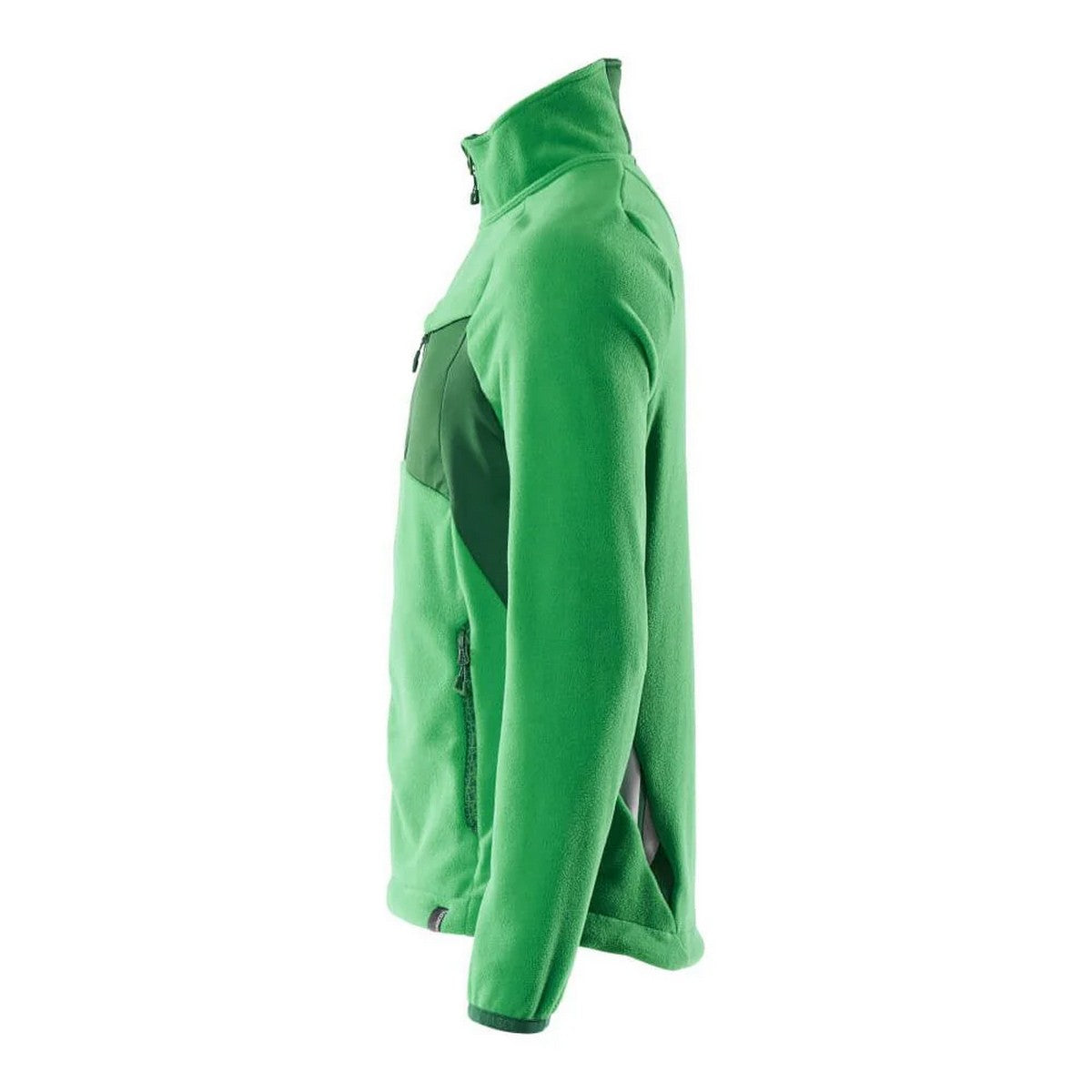 Grass Green-Green - Side - Mascot Mens Accelerate Fleece Jacket