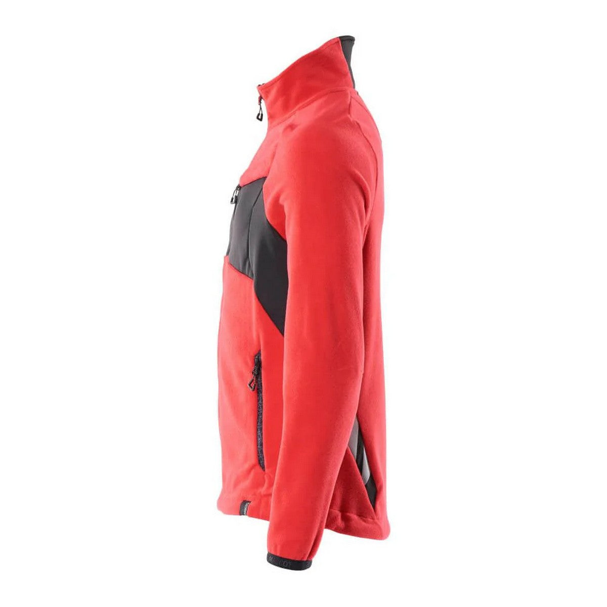 Traffic Red-Black - Side - Mascot Mens Accelerate Fleece Jacket