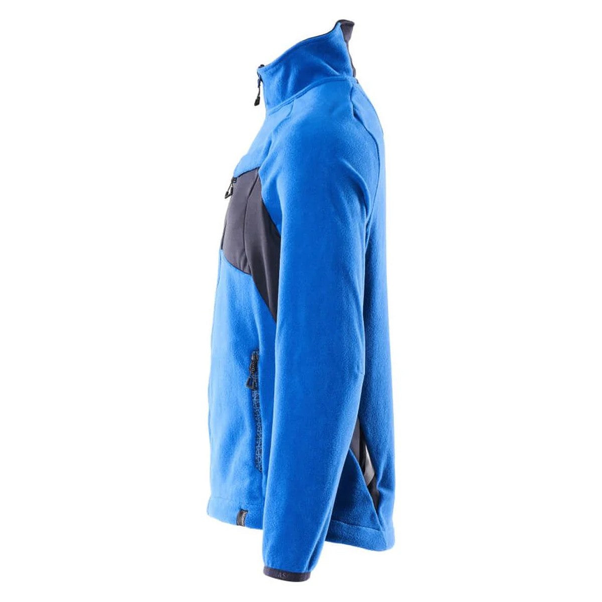 Azure Blue-Dark Navy - Side - Mascot Mens Accelerate Fleece Jacket