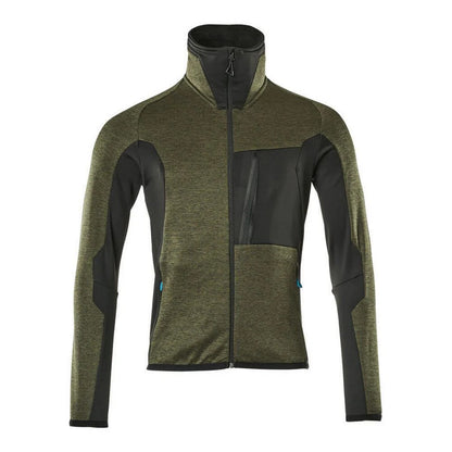 Moss Green-Black - Front - Mascot Mens Advanced Fleece Jacket
