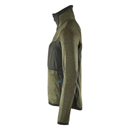 Moss Green-Black - Side - Mascot Mens Advanced Fleece Jacket