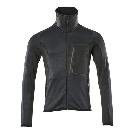 Dark Navy-Black - Front - Mascot Mens Advanced Fleece Jacket